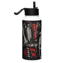EK-Series Stainless steel water bottle with a straw lid