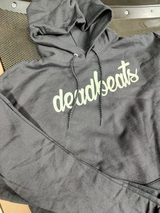 Hoodie "deadbeats" Script BLACK ONLY